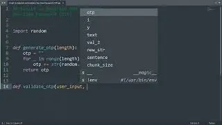 Script to generate and validate one-time password (otp) in Python | Python Examples | Python Code
