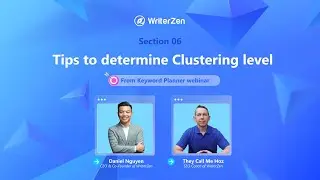 Section 06: Tips to determine Clustering level