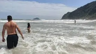 Gimbal Zhiyun Smooth 4 no Feriado 15.11.19 em Camburi, São Sebastião.