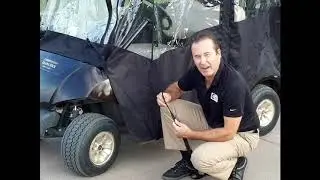 Securing Premier EZ Mag Yamaha Drive to Golf Cart