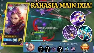 CARA MENANGIN LANE DENGAN IXIA!!! I RAHASIA SET EMBLEM & BUILD TERGACOR I - MLBB