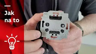 Zapojení spínače ABB flex se 2 relé pro 2 světla