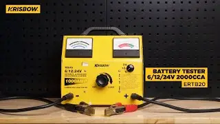 KRISBOW BATTERY TESTER 6/12/24V 2000CCA ERBT20