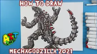 How to Draw MECHAGODZILLA 2021