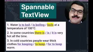 Spannable TextView Clickable and Bold. Check your English level Android App in 1 hour