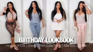 PINK BIRTHDAY HAUL / LOOKBOOK 🎀 | (HOUSE OF CB , PRETTYLITTLETHING,SHEIN, FASHION NOVA + more ) 🤍