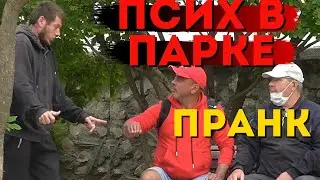 Неадекват в парке. Реакция людей. Пранк