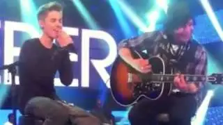 Justin Bieber Rehearsing ITV Special