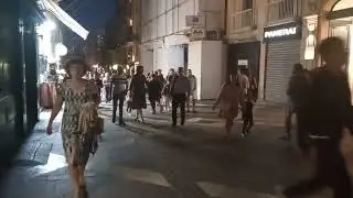 valletta city at night