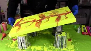 Fluid (456) experiment with a silicone worm