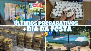 CHEGOU O DIA! ÚLTIMOS PREPARATIVOS + DIA DA FESTA | tema pool party menino