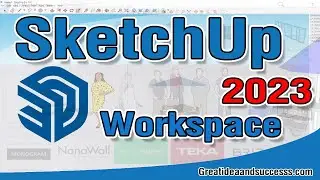 สอน SketchUp 2023 เบื้องต้น หน้าจอหลักของโปรแกรม และ การเลือกไฟล์ต้นแบบ  เพื่อเริ่มทำงาน