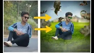 (Hawk editing) background change (manipulation editing) in picsart by |sunil nag
