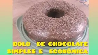 BOLO DE CHOCOLATE RÁPIDO E FÁCIL COM COBERTURA PERFEITA