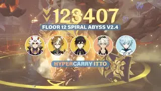 C2 Itto All Chambers - Floor 12 Spiral Abyss 2.4 (Genshin Impact)