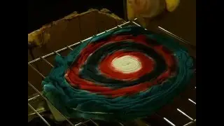 How to TIE DYE a simple spiral - OLD VIDEO VERSION. (SILENT)