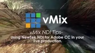 Newtek NDI Adobe plugin tutorial for live video production. Premiere and After Effects for Titling.