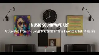 Gifts for music lovers - album Soundwave Art