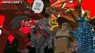 Scar King VS Monsterverse (Minecraft Mob Battle)