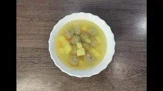 Суп с фрикадельками и рисом!!! Как приготовить фрикадельковый суп!!!