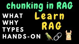 Chunking in RAG (Retrieval Augmented Generation) with hands-on in LangChain and LlamaIndex