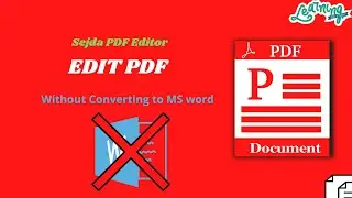 How to edit PDF's Easily ? | PDF Editor | Edit PDF without converting to word or document format |