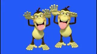 stampede monkey green screen/ animals monkey stampede green screen
