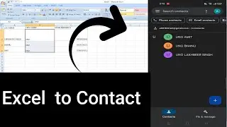 How to Import Contact From Excel to Mobile | Excel to Contact Android | Excel to VCF