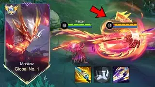 TOP 1 GLOBAL MOSKOV BEST HIGH DAMAGE BUILD AND EMBLEM 2025 (must try!!)