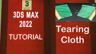 3DS MAX 2022 Full Course ..Tearing a Cloth