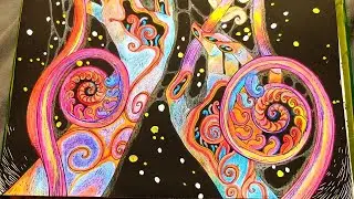 Botanical Horror Coloring Transformation