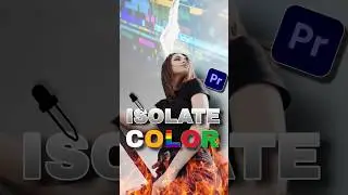 How To ISOLATE A COLOR In Premiere Pro  #premierepro #adobe #editing #tech #edit  #videoediting