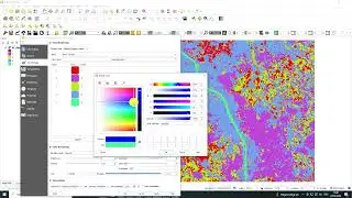 Visualize results of LULC image classification in QGIS