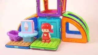 Magformers Town Ice Cream Shop Set - видеообзор набора