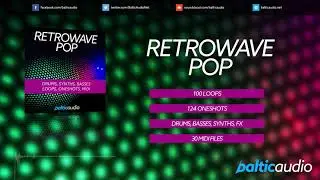 Retrowave Pop (100 Loops, 124 Oneshots, Drums, Synths, Basses, 30 MIDI Files) - Sample Pack