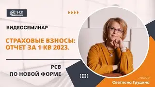 СТРАХОВЫЕ ВЗНОСЫ: ОТЧЕТ ЗА 1 КВ 2023. РСВ ПО НОВОЙ ФОРМЕ