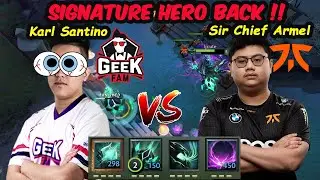 Armel vs Karl - Signature Hero Back !! Fnatic vs Geekfam MIDLANE BATTLE Dota 2