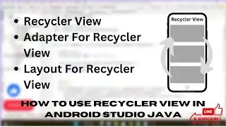How to use recycler view in Android Java | Android Studio Tutorials | Mobile App Development