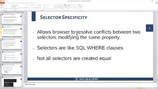 3 What is CSS Selector Specificity, Oracle APEX Core Concepts Tutorial