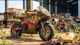 Man Restores a Completely Seized Repsol Racing Mini Bike in 45 Minutes | by @dtrestoration8590