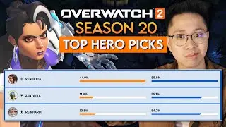 Who is the BEST HERO for EVERY ROLE in Season 20 of Overwatch 2?