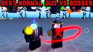 Best normal duo vs HARDEST bosses in super box siege defense Roblox