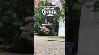 How to Treflip Scoop 💨 360 Flip Slow Motion #shorts