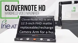 CloverNote HD: (New!) 12.5-inch Portable, Foldable, Handheld Video Magnifier
