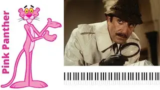 Pink Panther Solo Piano Improvised | Fun Clips & Cool Cat Images