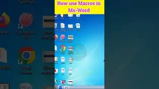 macros in ms word | ms word me macro ka use 