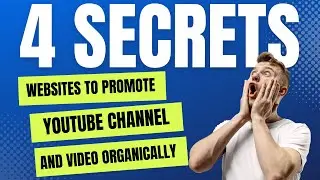 how to grow a YouTube channel fast || 4 secret websites to promote YouTube video free