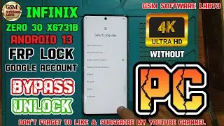 Infinix Zero 30 Frp Bypass || Infinix zero 30 Android 13 FRP/Gmail Account bypass Without PC