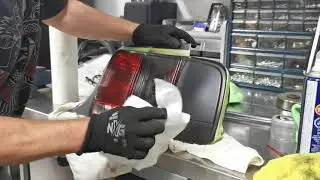 Remove a thin stubborn plasti dip that won't peel off from tail lights or plastics safely