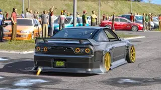 Assetto Corsa - Supercars Leaving Car MEET! Loud BANGS & POPS🔥